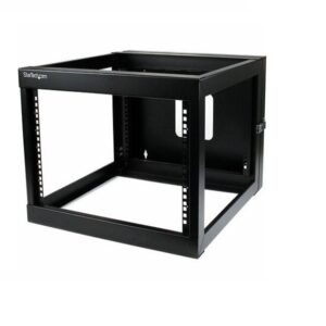 StarTech.com 4-Post 6U 19inch Hinged Wall-Mount Network Rack Black
