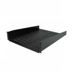 StarTech.com 2U 22inch Vented Rack Mount Shelf Black
