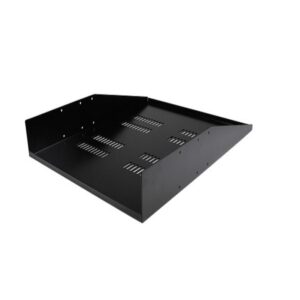 StarTech.com 2U Vented Rack Mount Cantilever 2 Post Shelf Black