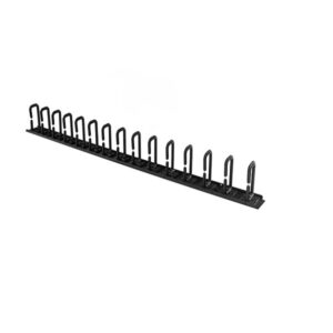 StarTech.com Vertical 0U Server Rack Cable Management With D-Ring Hooks Black