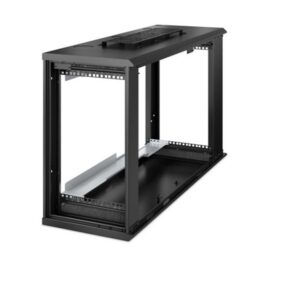 APC By Schneider Electric NetShelter WX AR106VI 6U Wall Mountable Rack Cabinet Black