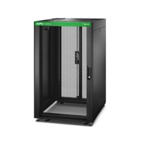 APC By Schneider Electric Easy Rack 24U Floor Standing Enclosed Cabinet Rack Cabinet Black