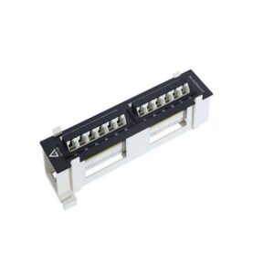 Wall Mount Patch Panel 45? - 12x UTP Ports