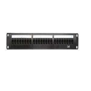 1RU 24 Port CAT6 Patch Panel With Keystones