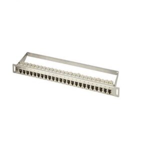 0.5RU 24x SFTP CAT6A Ports 19inch Patch Panel-Keystone