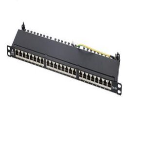 0.5RU 24x STP CAT6A Ports 19inch Patch Panel