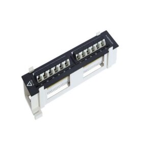 Wall Mount Patch Panel 45? - 12x UTP Ports