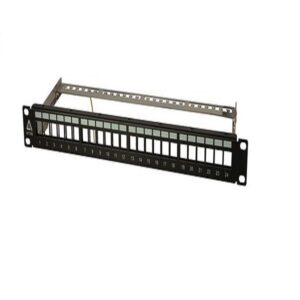 1RU 24x Unequipped STP Ports 19inch Patch Panel-Keystone
