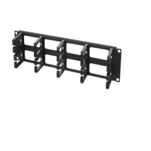 2RU 19inch Cable Manager 10 Plastic Fingers