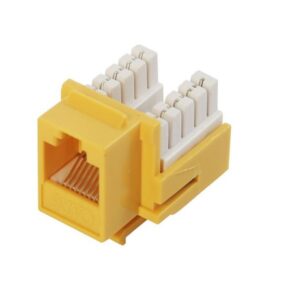 CSM106 CAT5/6 Keystone Jack Yellow