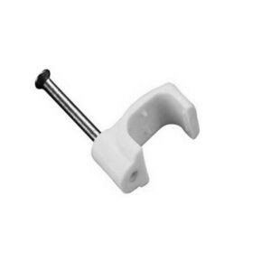 Cable Clips Flat 13x6mm White