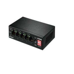 5-Port Fast Ethernet Switch With 4 PoE+ Ports And DIP Switch