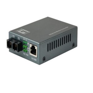 1310mm 20km RJ45 To SC Fast Ethernet Media Converter Single Mode Fiber
