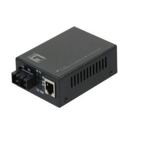 10/100BASE-TX To 100BASE-FX Multi-Mode Fiber SC Converter 2km Black