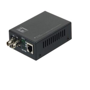 10/100BASE-TX To 100BASE-FX MMF ST Converter 2km Black