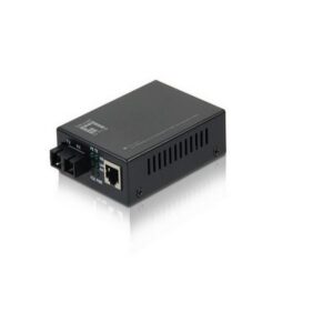 10/100BASE-TX To 100BASE-FX Single Mode Fiber SC Converter 40km Black