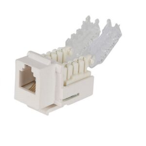 Voice Jack For Cat. 3 Keystone Wall Plates White