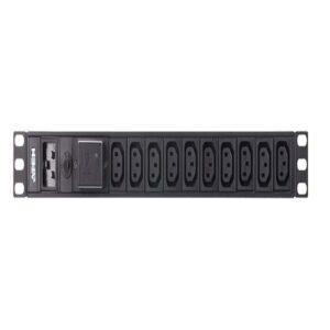 10-Port 1U 15A Power Distrubition Unit Black