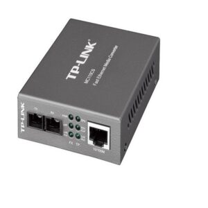 10/100Mbps RJ45 To 100Mbps Single-Mode SC Fibre Converter Black