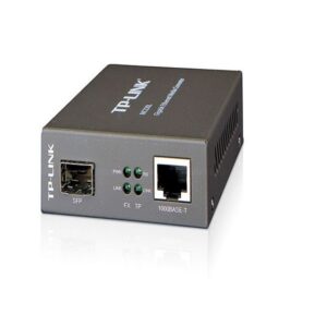 1000Mbps RJ45 To 1000Mbps SFP Media Converter Black