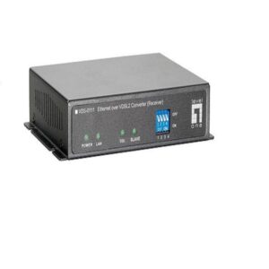 Ethernet Over VDSL2 Converter Receiver Black