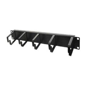 1U 19inch Cable Manager 5 Metal Fingers
