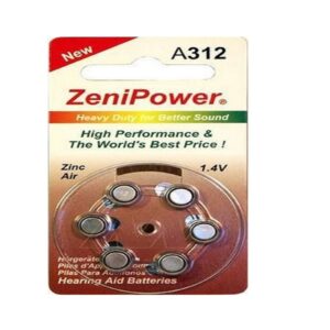 140mAh Zinc Air Hearing Aid 1.4V
