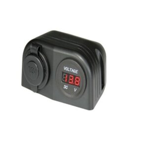 Surface Mount Accessory Socket And LED Voltmeter
