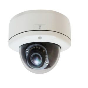 Fixed Dome Network Camera 5Megapixel Outdoor PoE 802.3af Day And Night IR LEDs WDR 151x151x117mm White