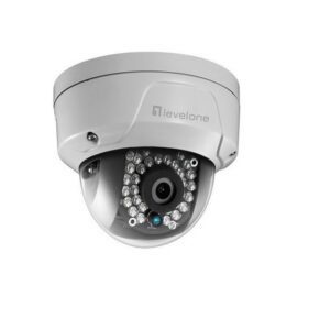 Fixed Dome Network Camera 2Megapixel 802.3af PoE Outdoor Vandalproof IR LEDs White
