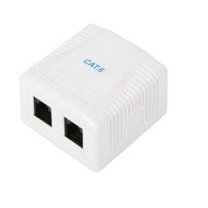 RJ45 8P8C UTP 2-Port Surface Mounted Box
