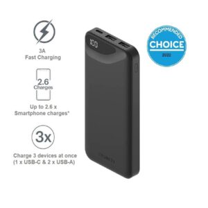 Cygnett ChargeUp Boost 3rd Generation 10K mAh Power Bank Black