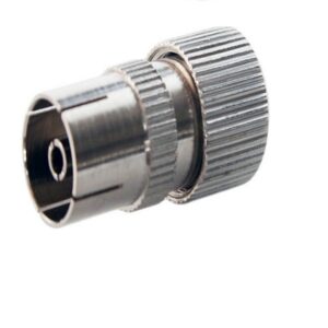 TV Coax Metal In-Line Socket Screw Terminal Metal Socket