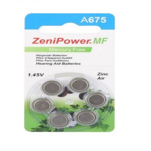 600mAh Zinc Air Hearing Aid 1.4v