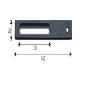 5.5inch Extension Fingers 4X Metal Brackets Black