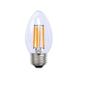 4W E27 Socket LED Filament Dimmable Candle Lamps Cool White