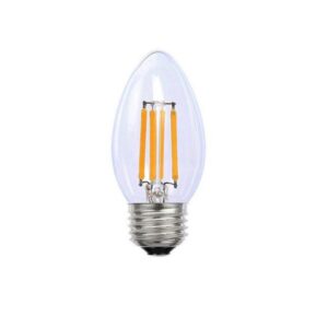 4W E27 Socket LED Filament Dimmable Candle Lamps Warm White