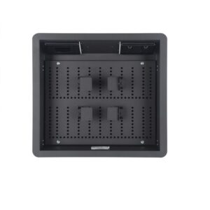 Large Recessed Wall Box With GPO / Brushed Wall Plate 450x450x85mm