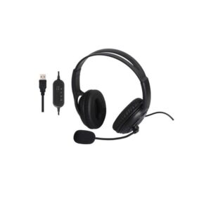 Over-Ear USB Headset With Boom Mic USB Type-A