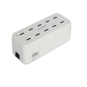 60W USB Intelligent Charger 10 Port White