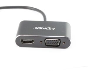 20CM USB 3.1 Type-C Male to VGA & HDMI Converter