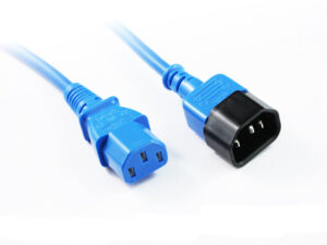 5M Blue IEC C13 to C14 Power Cable