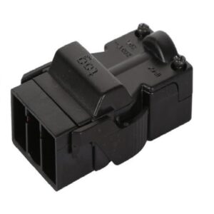 Elsafe Tag rewireable male plug 20A Black
