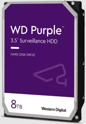 Western Digital WD Purple 8TB 3.5" Surveillance HDD 256MB Cache SATA 3-Year Limited Warranty