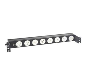 Prolink Horizontal Power Rail Recessed - 8 Way GPO Sockets