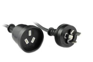 5M Power Extension Cord Black