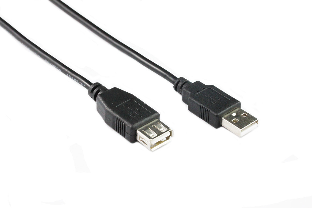 Usb Af 2M USB 2.0 Extension Cable AM-AF Black | Cables Online