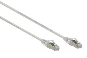 2M Grey Small Diameter CAT6A 10G F/UTP 28AWG Cable LSZH ( Component Test )